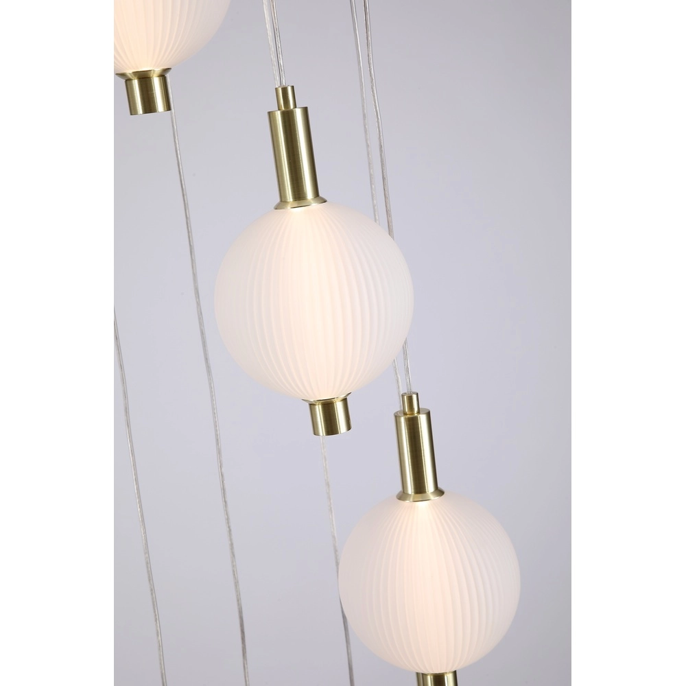 Design hanglamp Luminique 8-lichts Searchlight 5053423297200