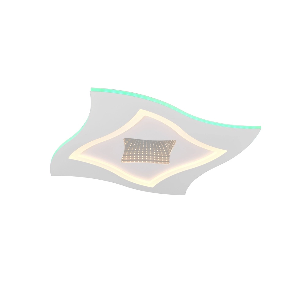 Moderne plafondlamp Klint wit 50cm Trio 4017807653465