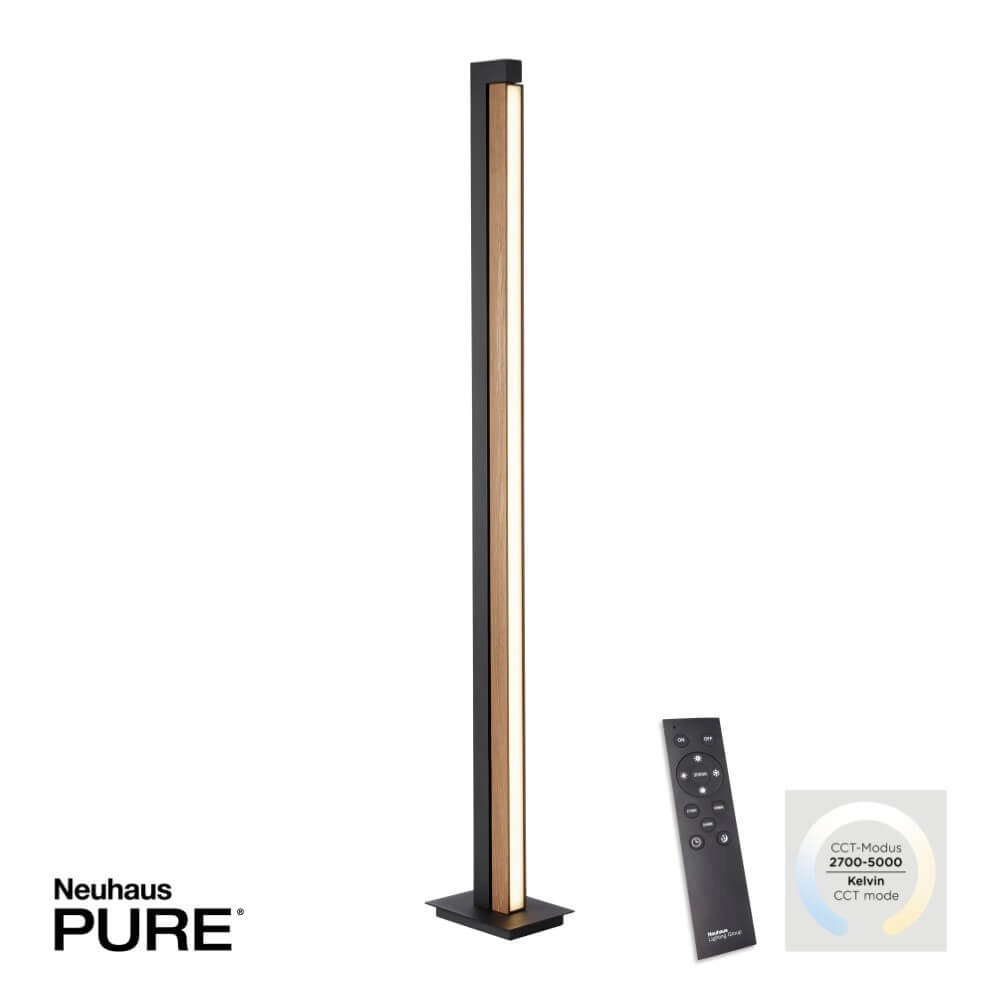 Vloerlamp Pure-Lines hout Paul Neuhaus 4012248375754