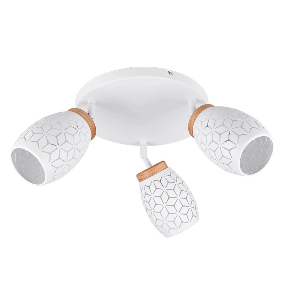 3-lichts opbouwspot Bidar wit Trio 4017807633405