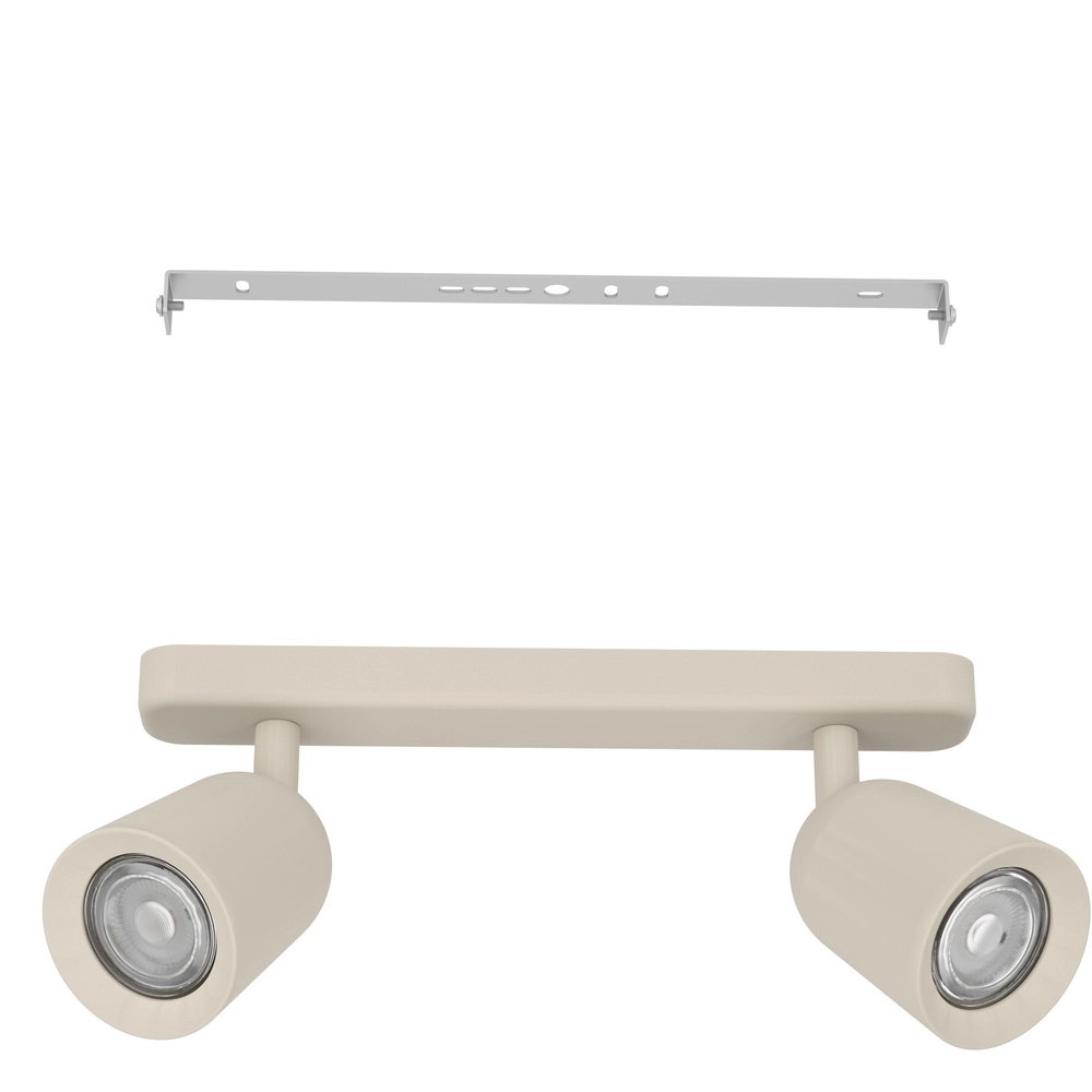 Zandbruine plafondlamp Camaldoli 2x GU10 - richtbaar Eglo 9008606363162