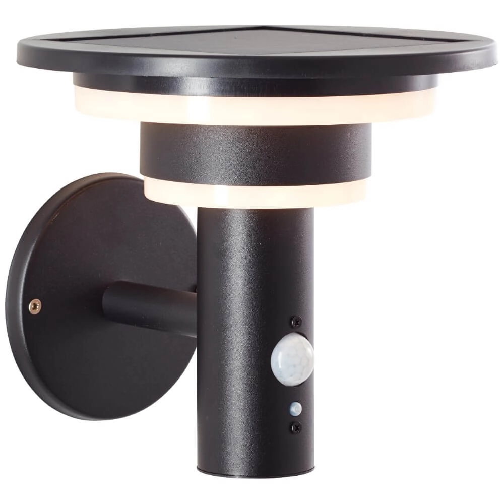 Zwarte wandlamp Garvina met sensor Brilliant 4004353437731