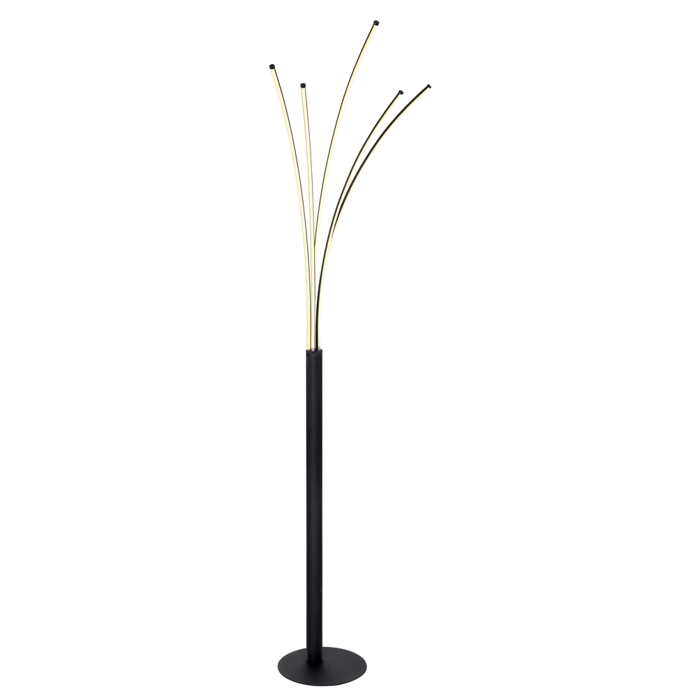 Moderne vloerlamp Bizzy zwart lichtkleur instelbaar Globo 9007371440276