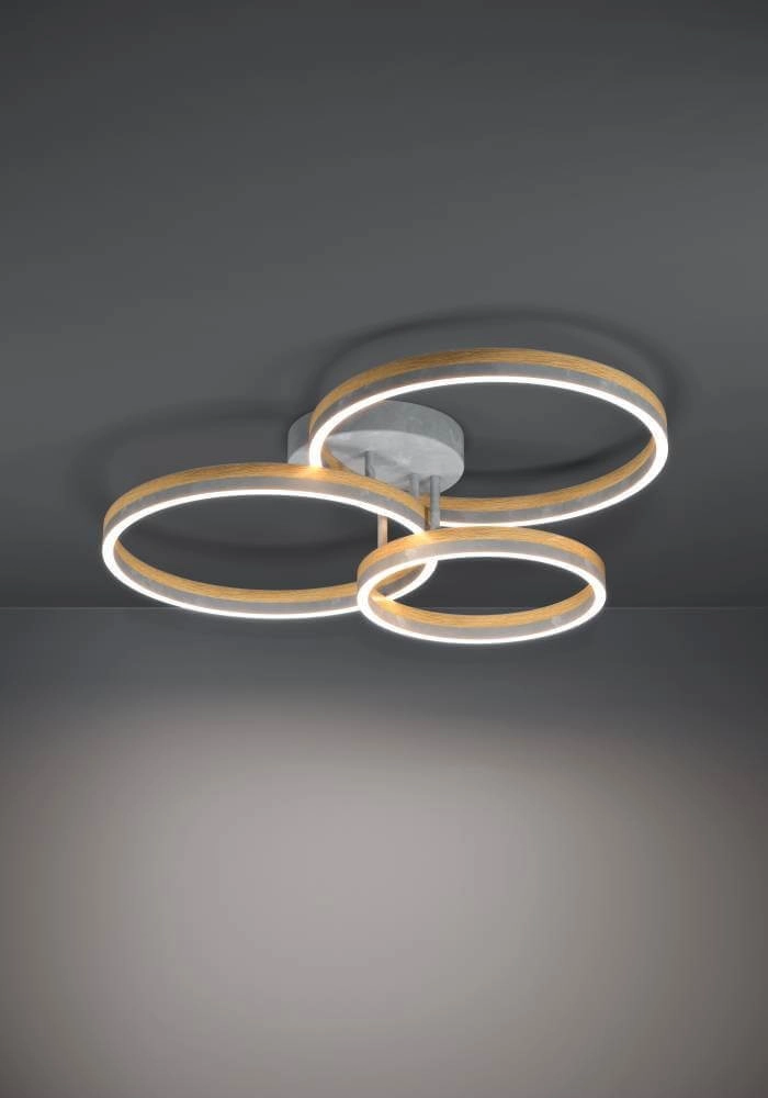 Landelijke led plafondlamp Cadinaro 3-lichts Stars of Light 9002759398958