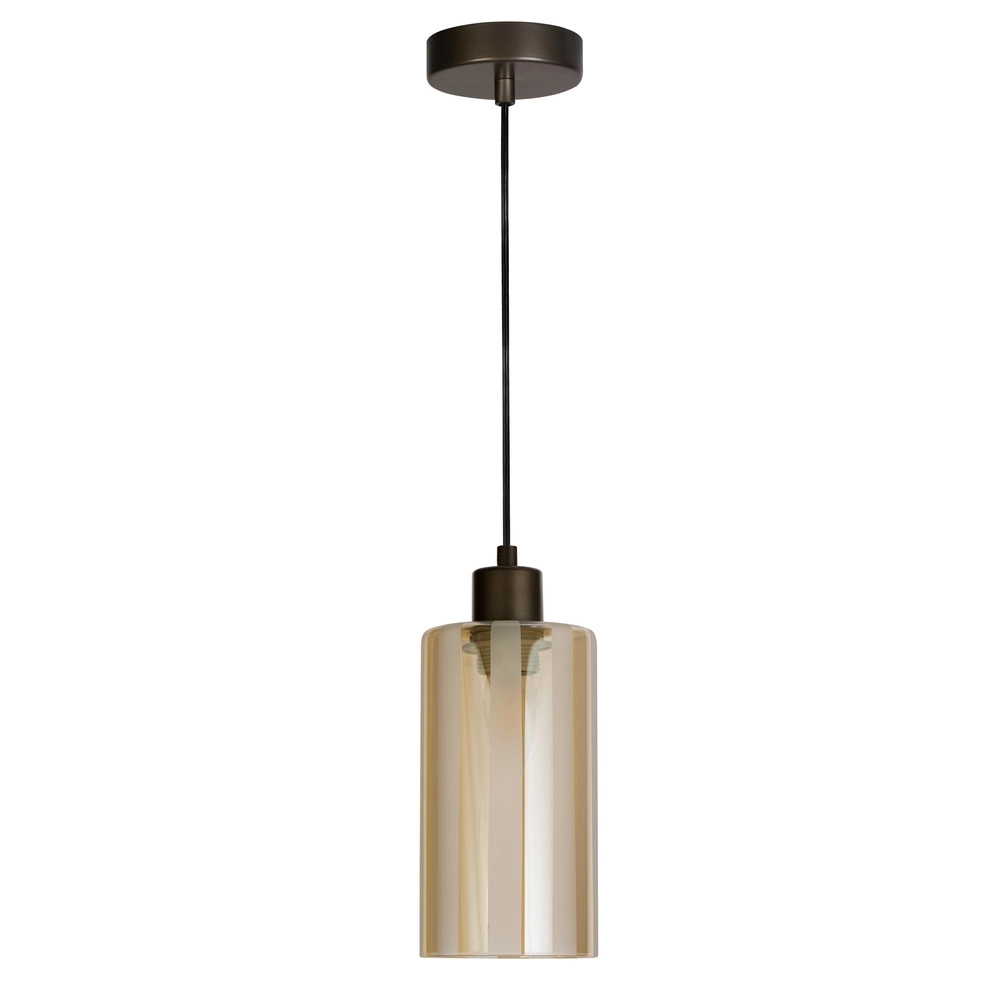 Design hanglamp Kent brons enkel Ø 11cm Searchlight 5,05342E+12