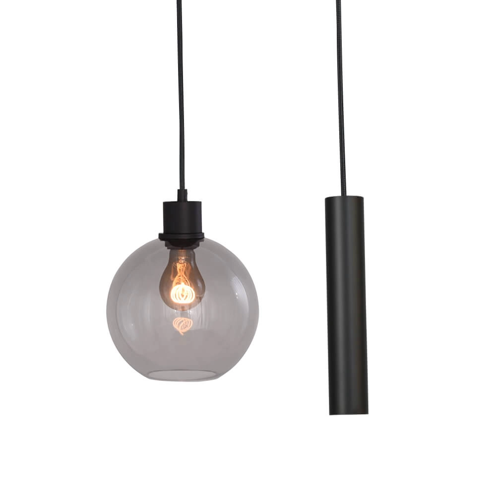 Hanglamp Lazise 4x Ø 20cm en 2x GU10 zwart Masterlight 8718121284248