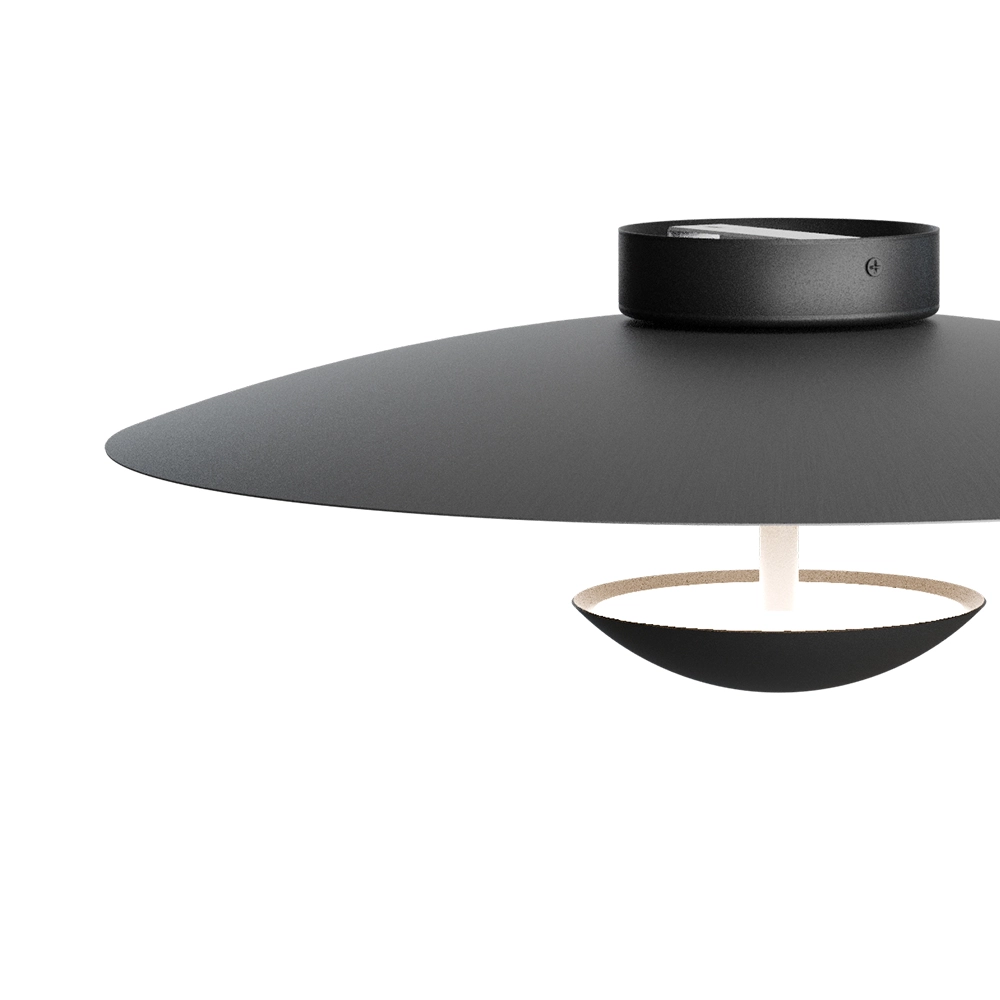 Plafondlamp 16cm Scala Ø 45cm zwart Masterlight 8718121397412