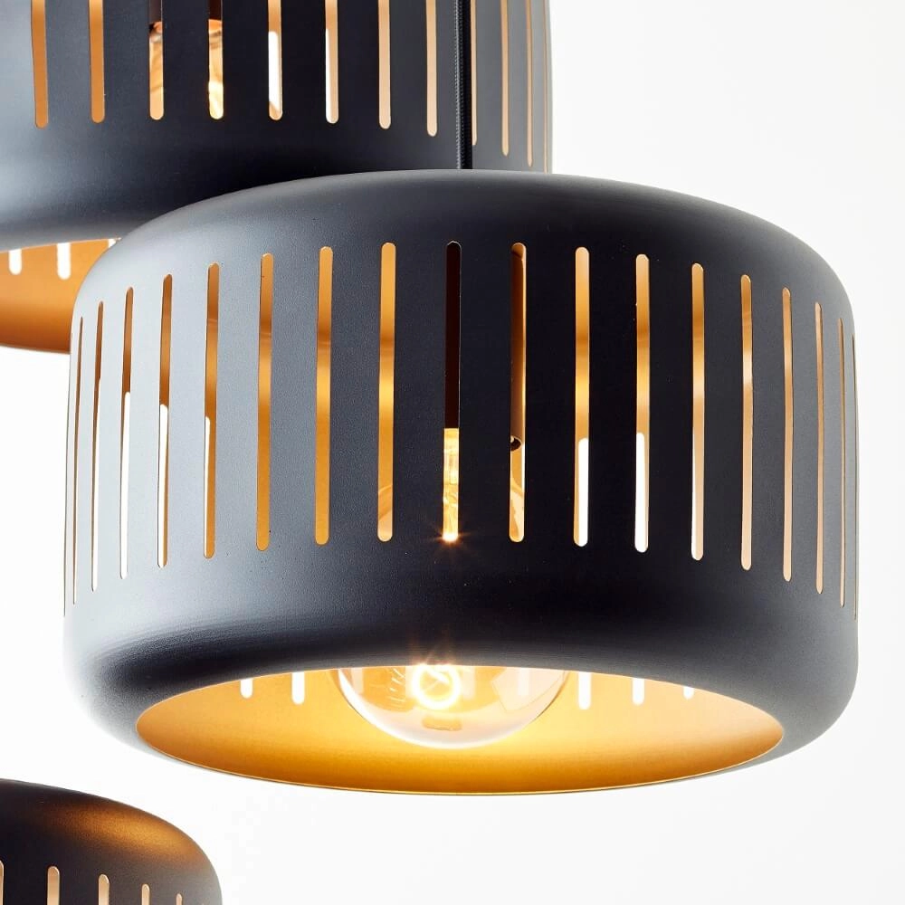 Vide hanglamp Tyas zwart Ø 52cm Brilliant 4004353411489