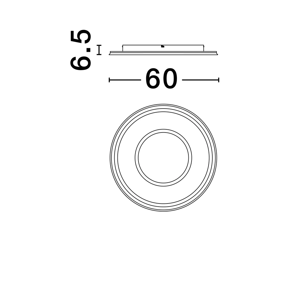 Plafondlamp Figin goud Ø 60cm Lyora 5212017465801