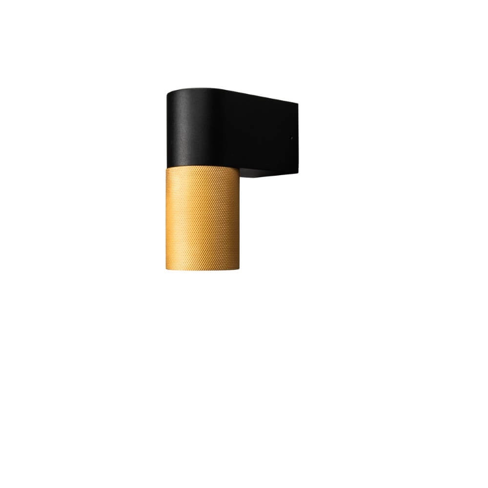 Leuke wandspot Temi zwart met goud Leuke wandspot Temi zwart met goud