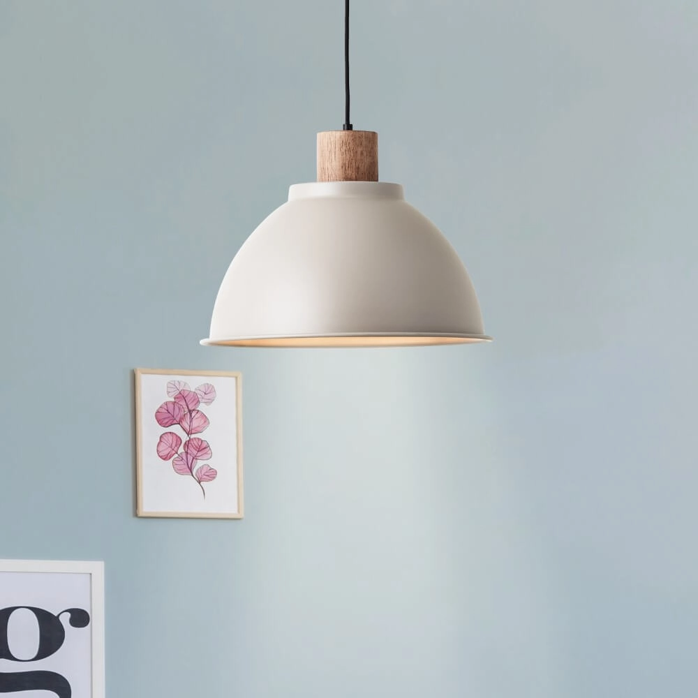 Hanglamp Erena Ø 38cm taupe Brilliant 4004353413056