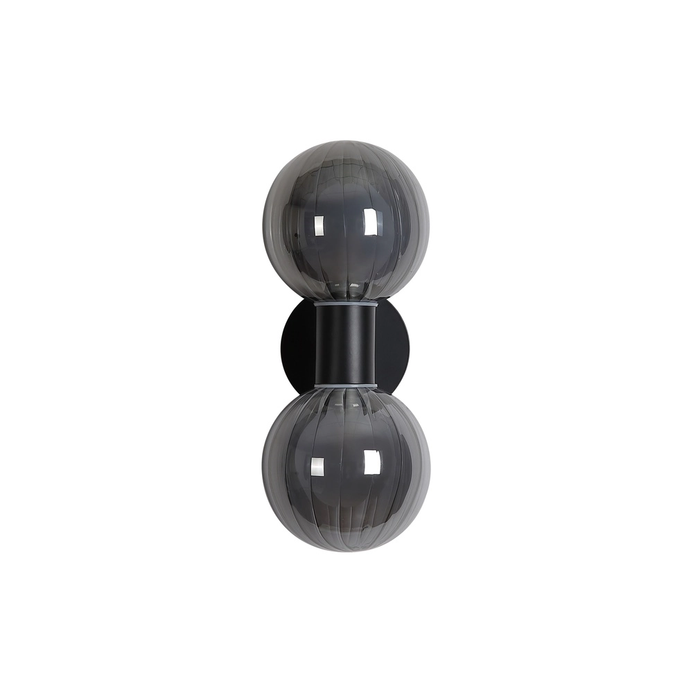 Wandlamp Luminsphere zwart dubbel Searchlight 5053423297415