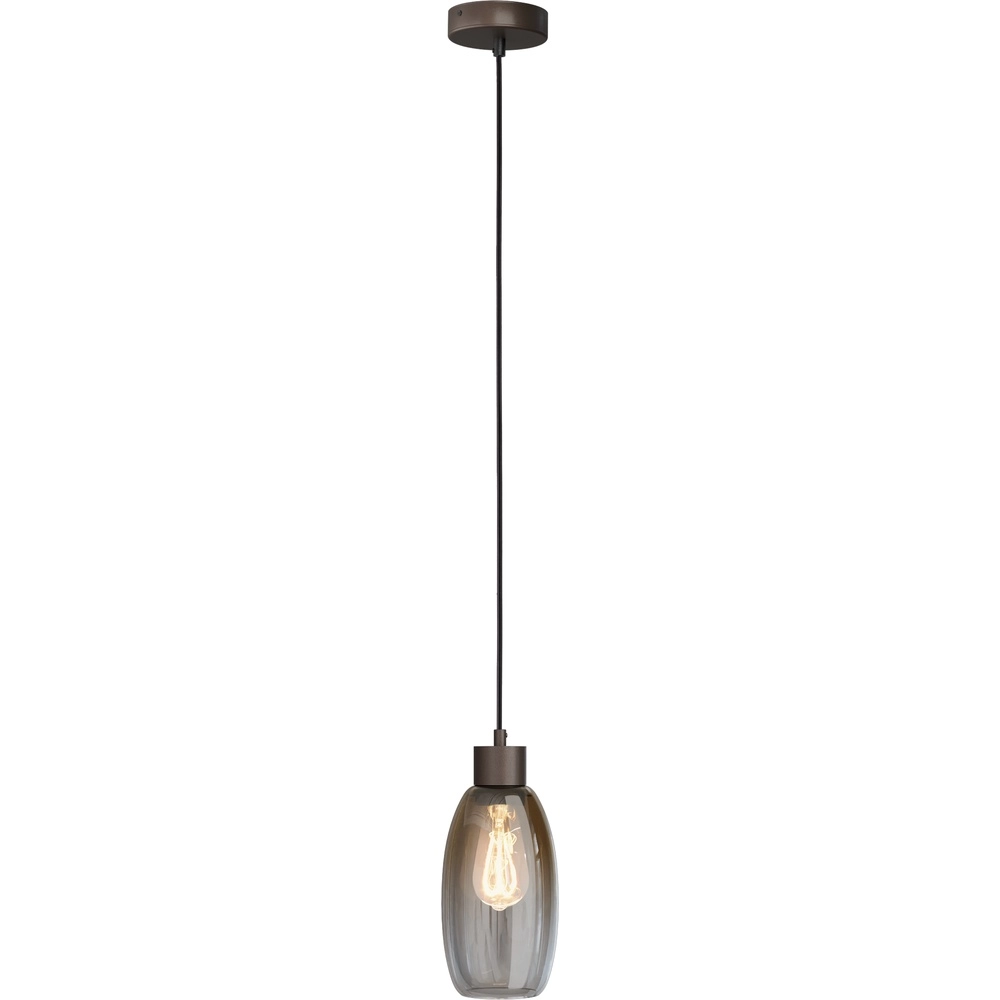 Glazen hanglamp Olive Ø 12,5cm - cacao