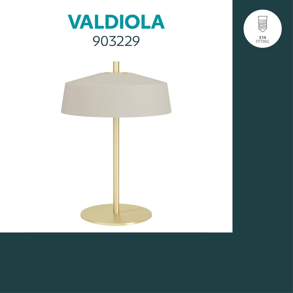 Design tafellamp Valdiola zand bruin Eglo 9008606406753