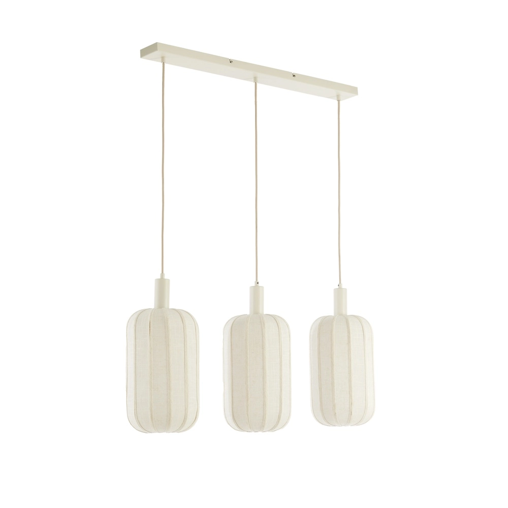 3L eettafel hanglamp Tufia linnen crème Light & Living 8717807816735