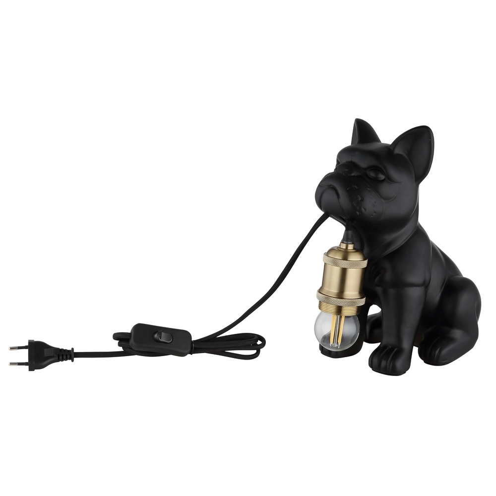 Tafellampje Dogo hond zwart Globo 9007371569328