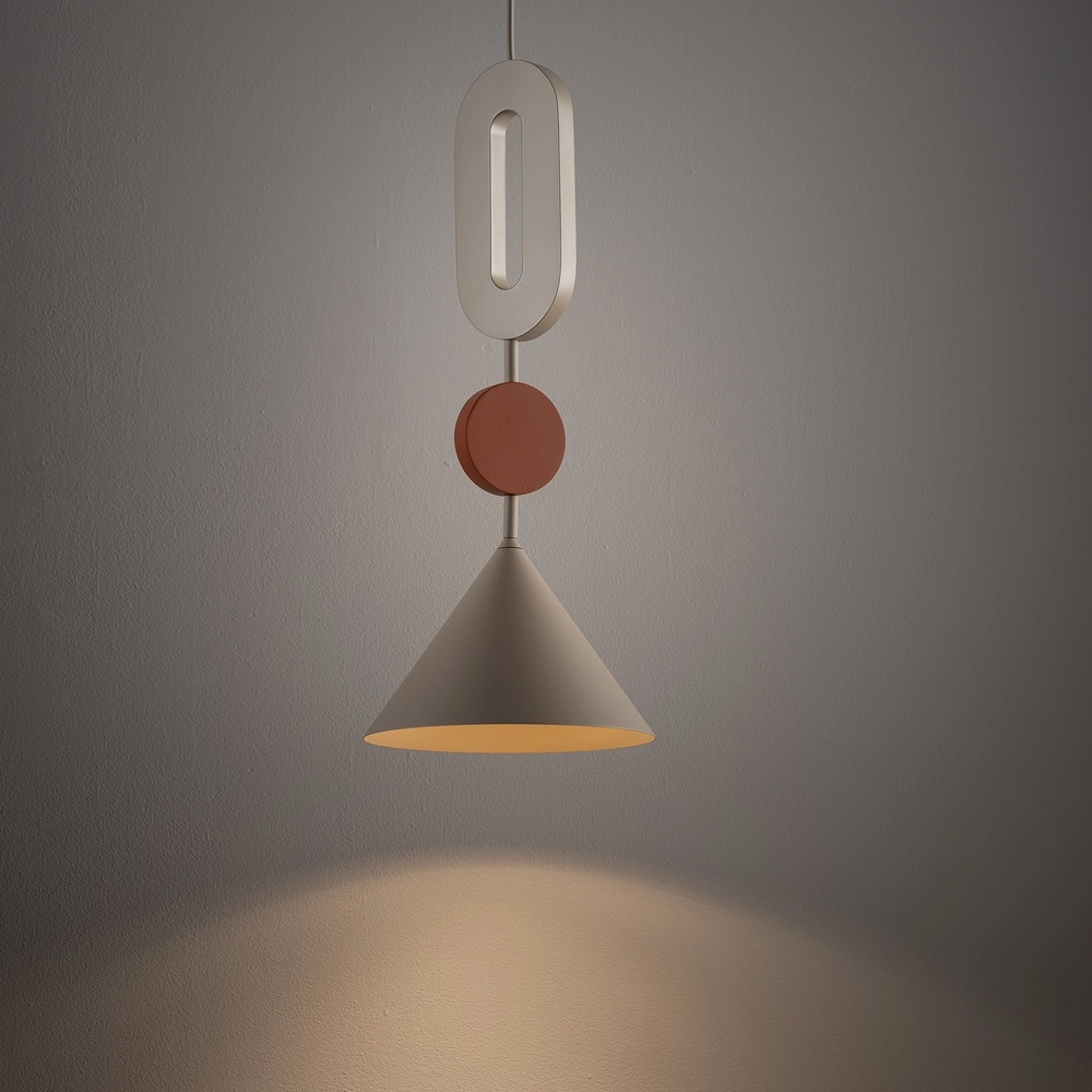 Unieke hanglamp Drops Color zand bruin Ø 20,5cm Lyora 5903139111928