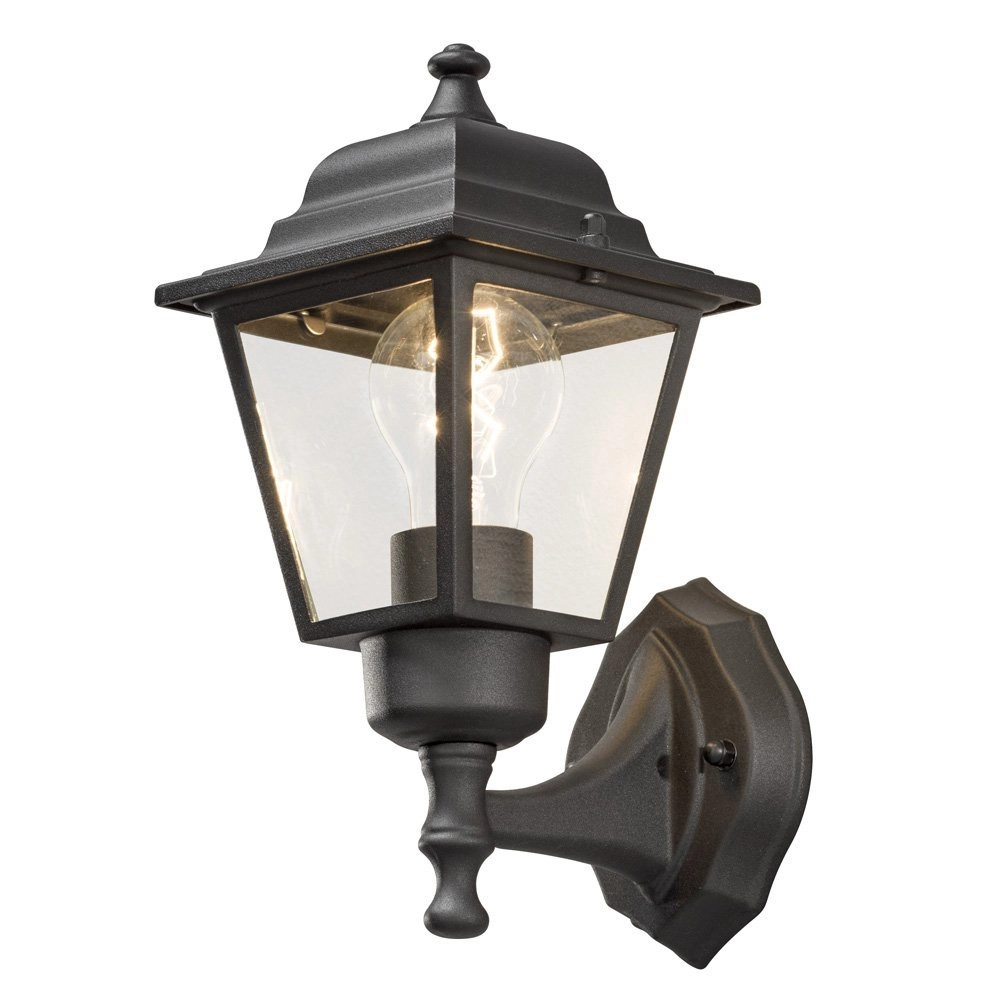 Klassieke muurlamp Zagreb Up zwart Klassieke muurlamp Zagreb Up zwart