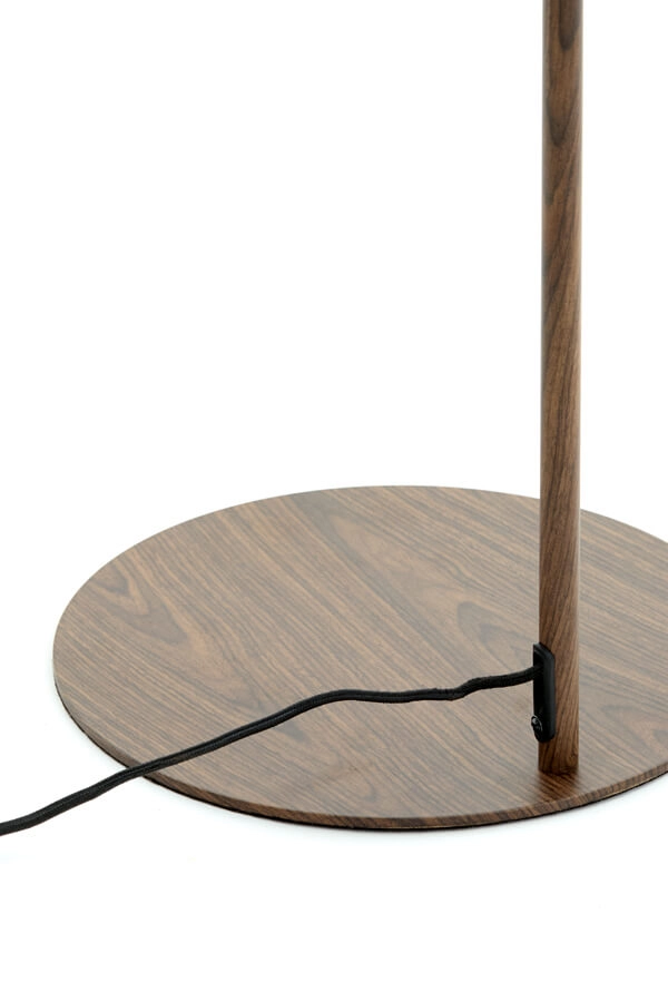 Vloerlamp Donio donkere hout print Light & Living 8717807759568