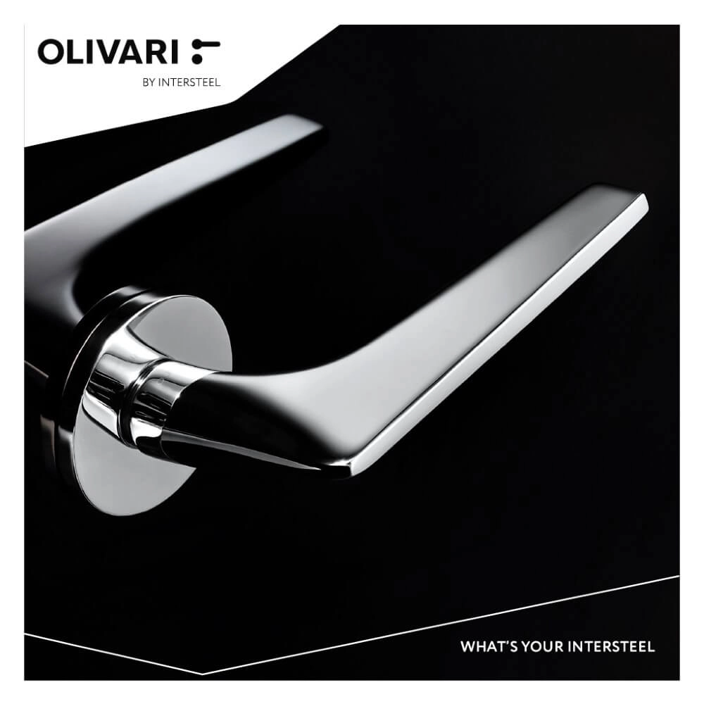 Design deurklink Twist chroom Olivari 8714186478271