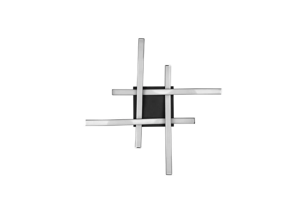 Led plafondlamp Route 4-lichts zwart 4000K Trio 4017807521795