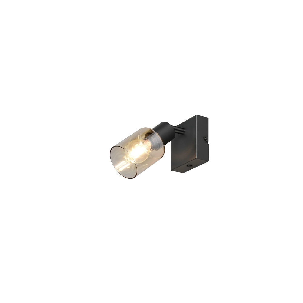 Wandlamp Cadiz zwart enkel Wandlamp Cadiz zwart enkel