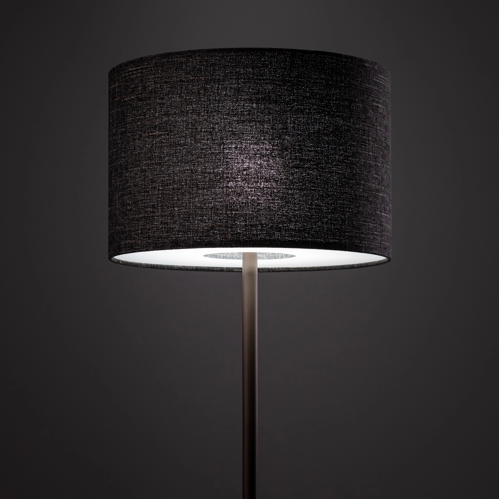Vloerlamp Amarela zwart melange Ø 46cm Lyora 5903139116633