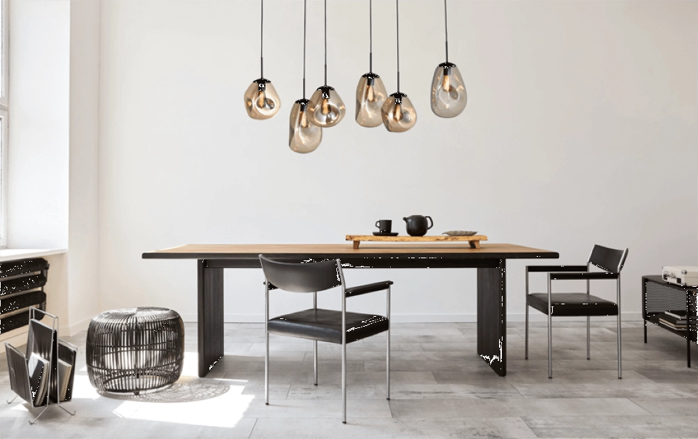 Hanglamp Lava 6x goud glas Masterlight 8718121286198