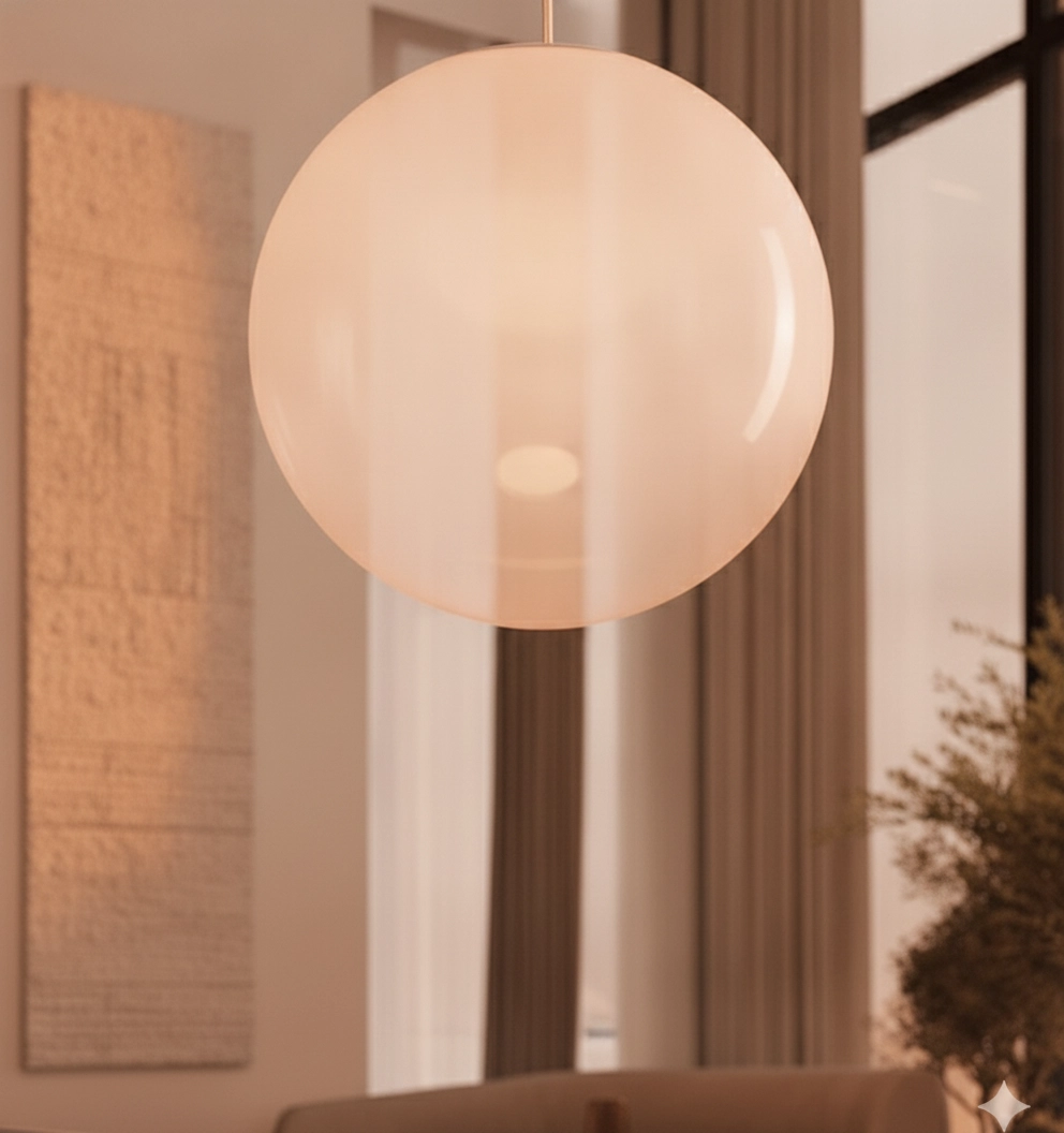 Witte hanglamp Bolita bol Ø 50cm
