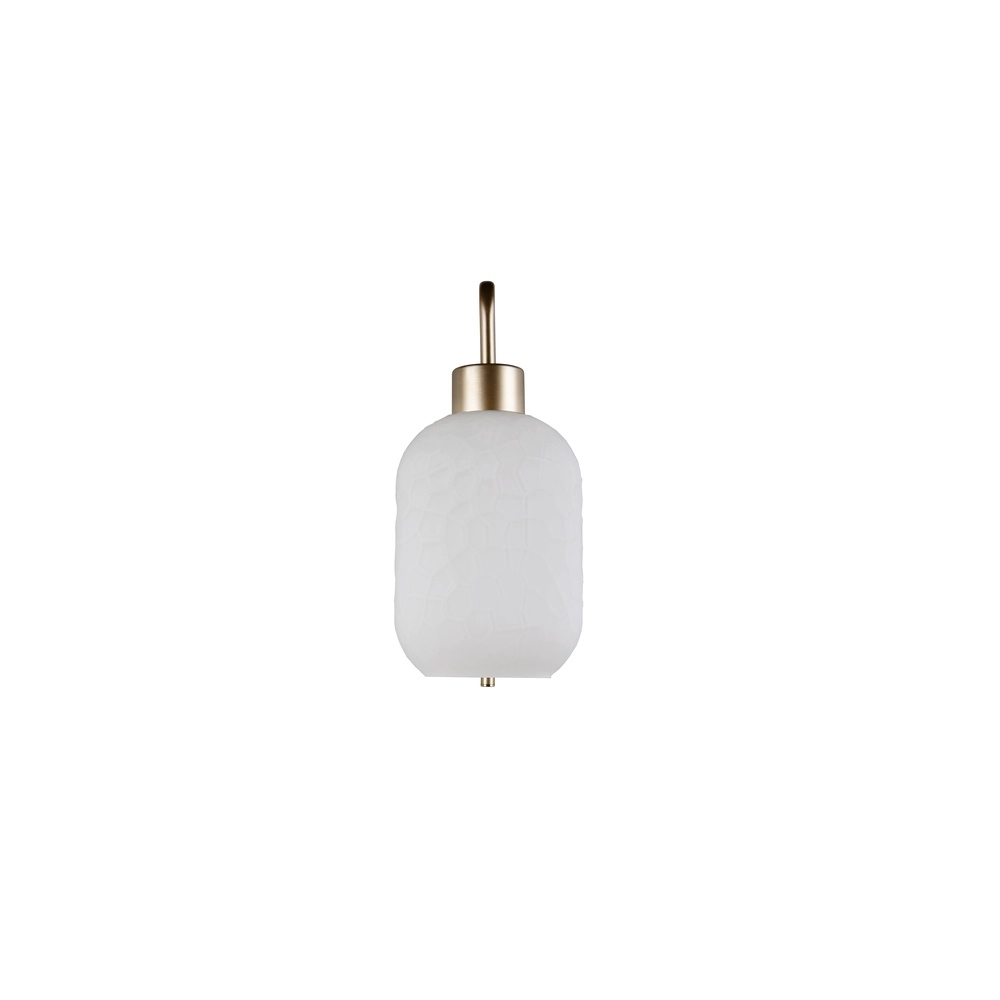 Wandlamp Emelie goud met wit glas Trio 4017807724349