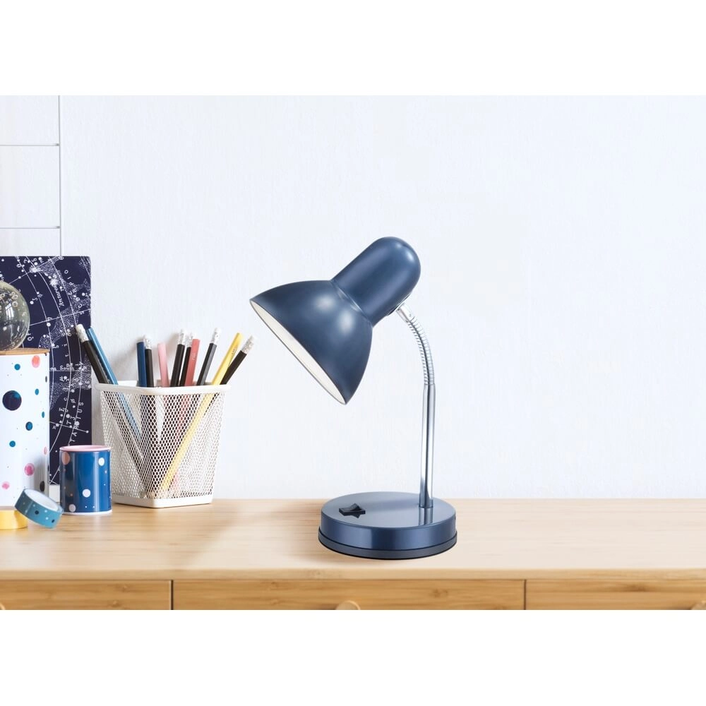 Bureaulamp Basic donkerblauw Globo 9007371106622