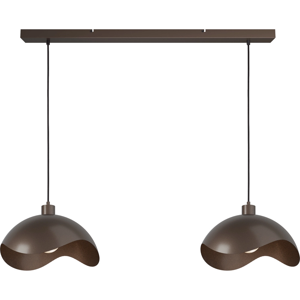 Kantoor hanglamp Volta 2x Ø40cm - cacao