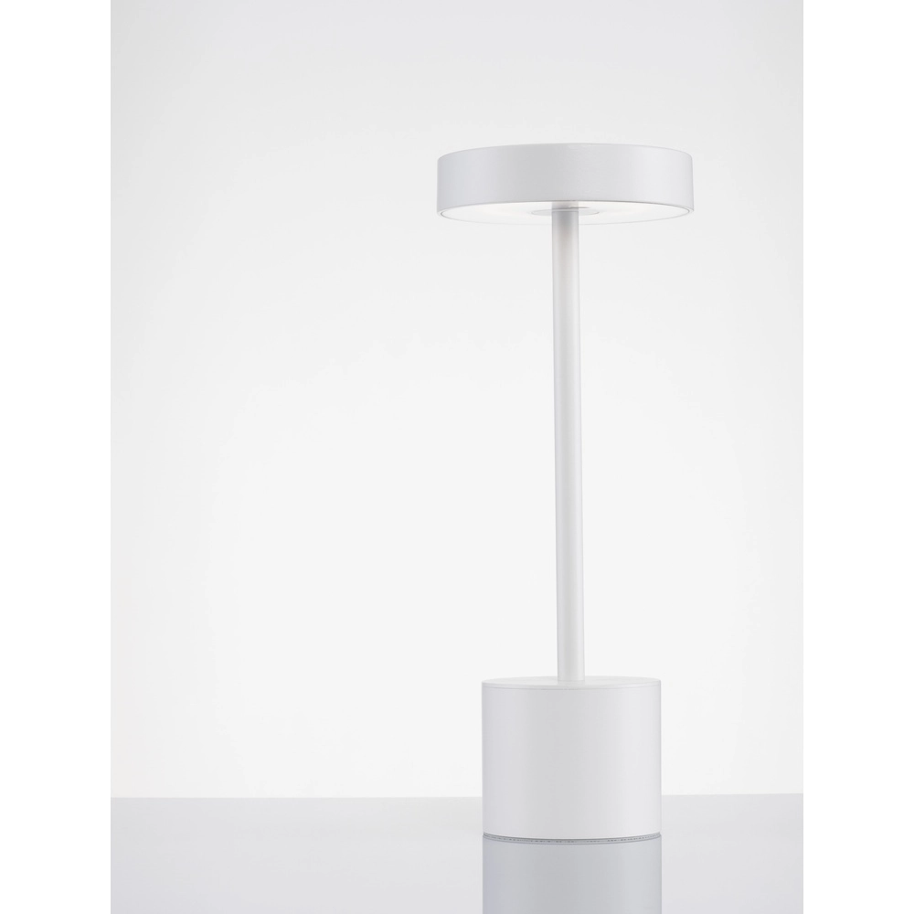 Design tafellamp Fumo oplaadbaar wit Design tafellamp Fumo oplaadbaar wit