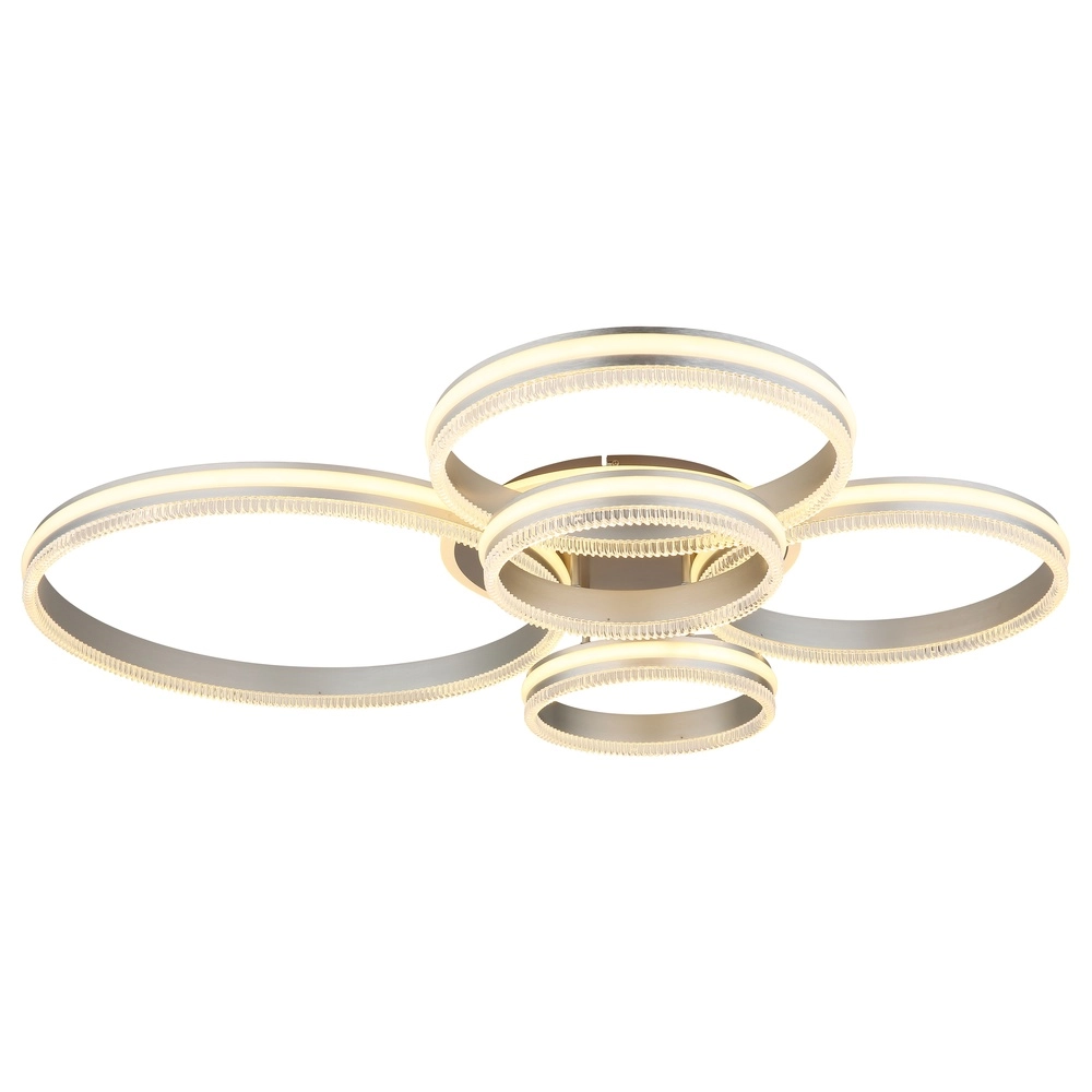 Plafondlamp Francine gunmetal 5 ringen Globo 9007371580644