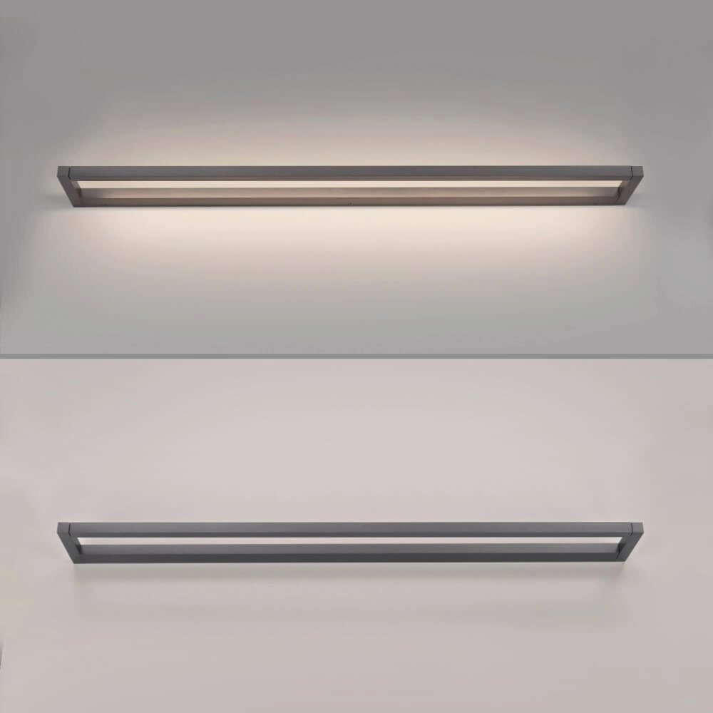 Strakke wandlamp Pure Puro grijs 100cm Paul Neuhaus 4012248384220