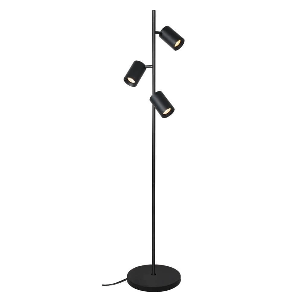 Vloerlamp Megano zwart 3-lichts