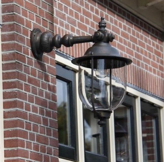 Landelijke Wandlamp Lindau 40cm brons bruin KS Verlichting 8714732728409