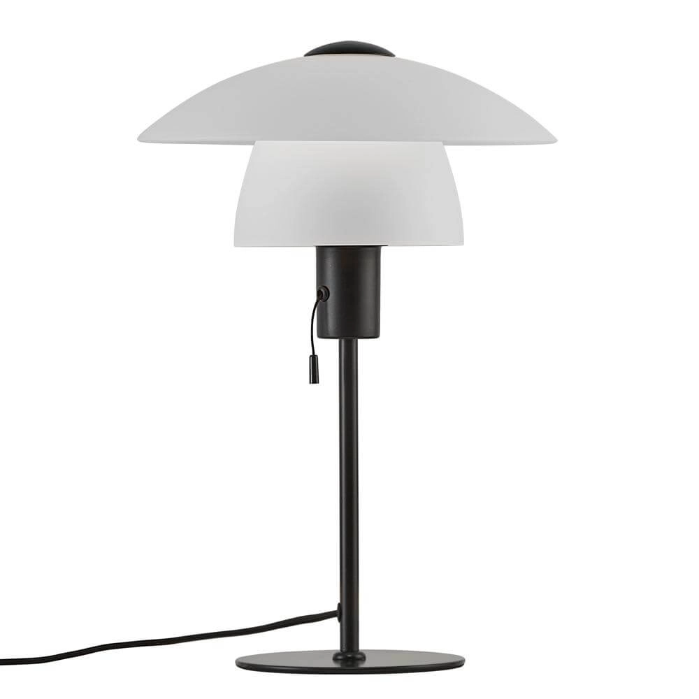 Moderne tafellamp Verona zwart met wit Nordlux 5704924001642