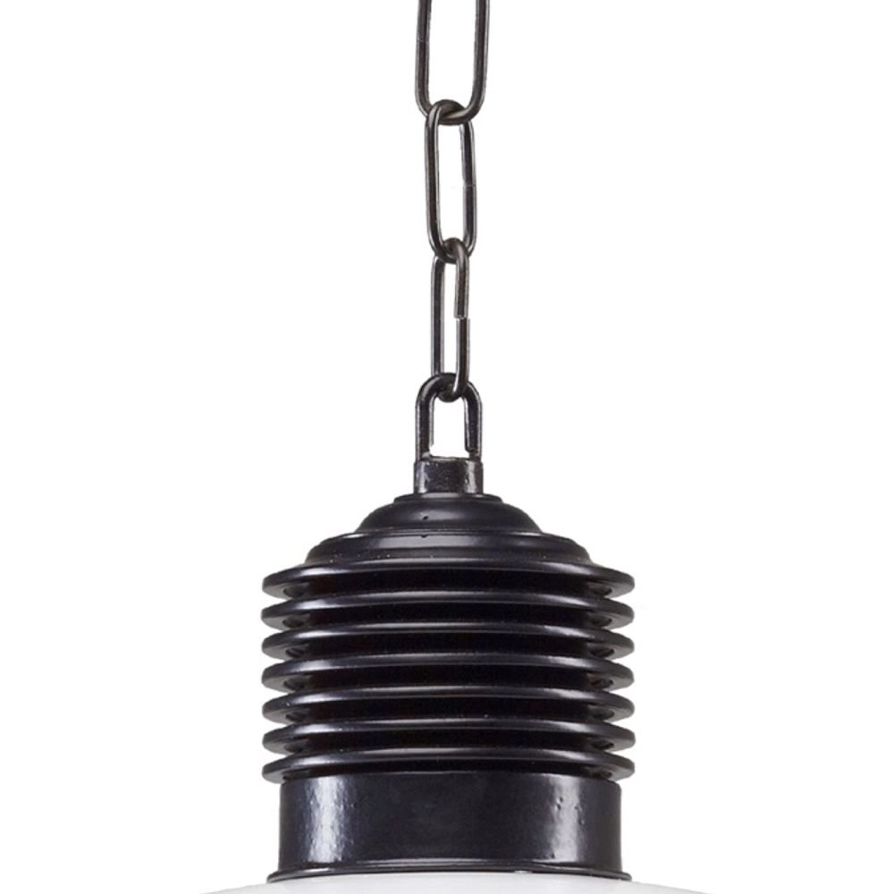 Veranda hanglamp Ampere zwart met retro wit KS Verlichting 8714732118705