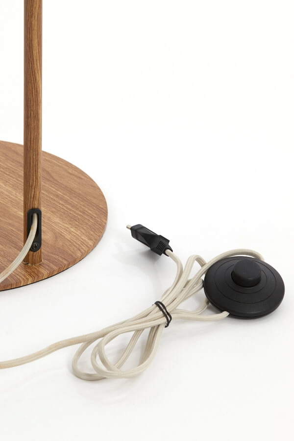 Vloerlamp Donio lichte hout print Light & Living 8717807710064