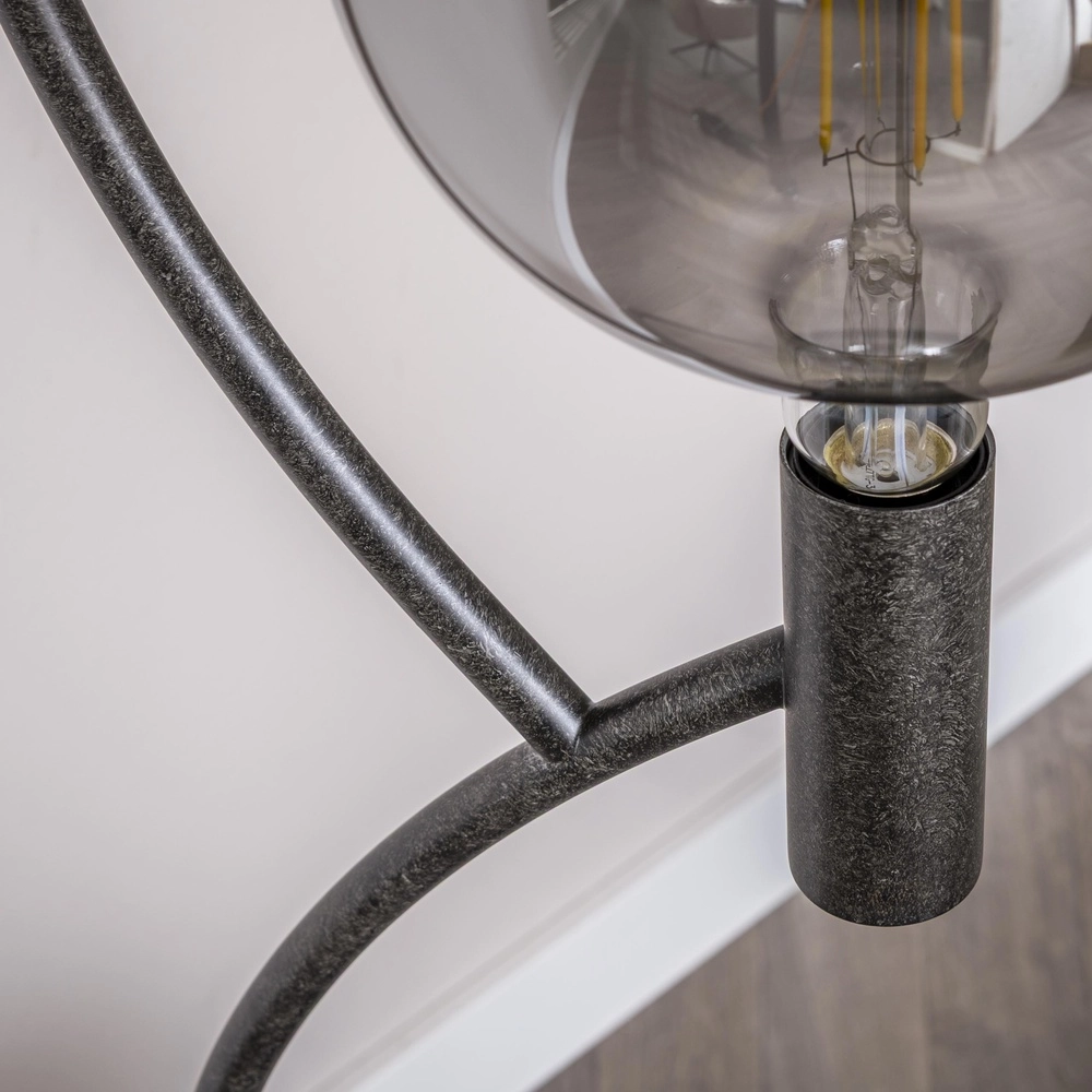 Design vloerlamp Arcus zwart 3-lichts Lyora 8716803515192