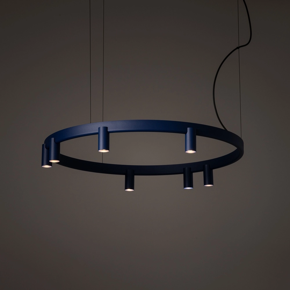 Design hanglamp Fourty marine blauw Ø 80cm Lyora 5903139122832