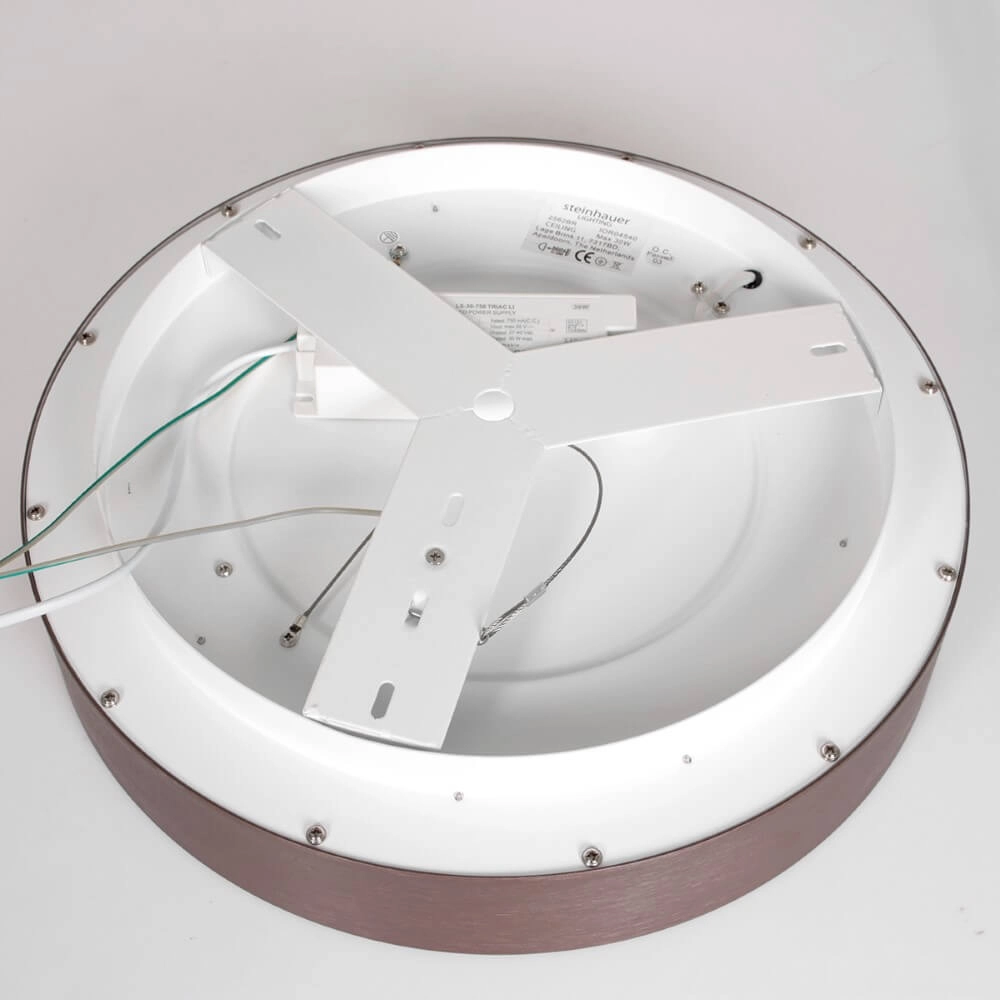 Bronzen led plafonnière Ringlede Ø 38cm Steinhauer 8712746167405