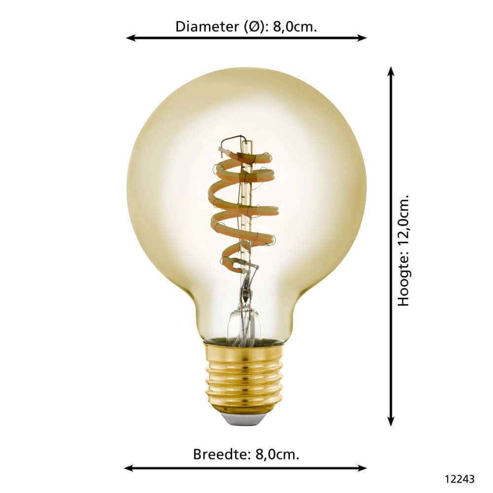 Led lampenbol Zigbee - E27 - 4.9 watt - 2200-6500K - G80 Eglo 9002759122430