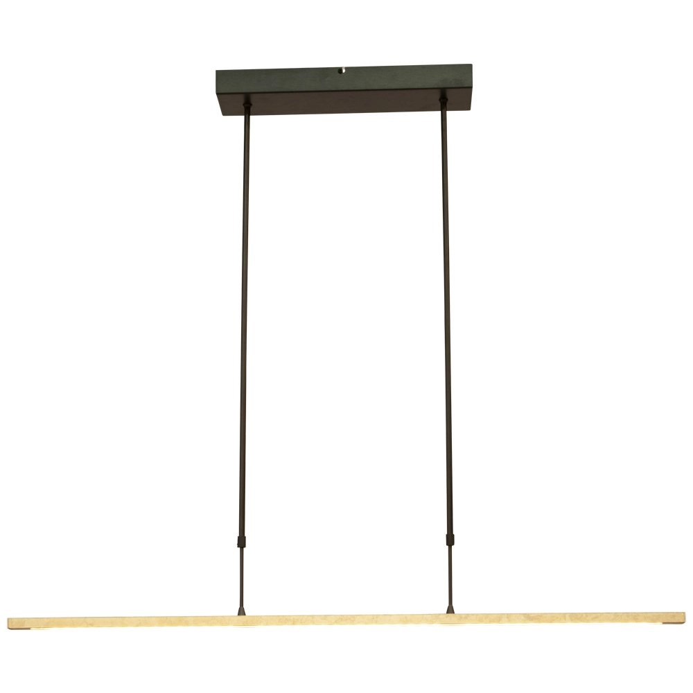 Zwarte hanglamp Real 2 100cm met goud Masterlight 8718121220437