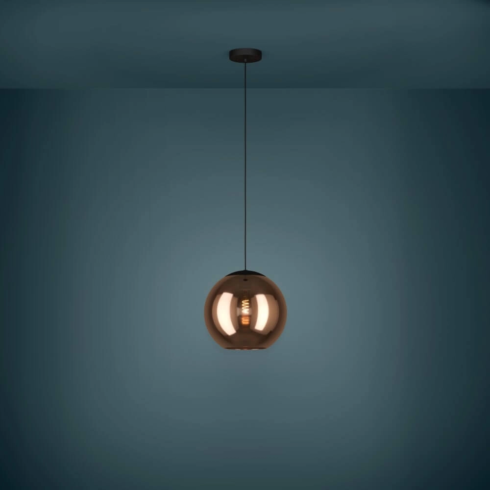 Hanglamp met roodkoper glas Cordoba Ø 30cm Stars of Light 9008606221431