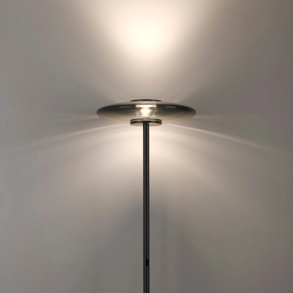 Design vloerlamp Pure Vitrum grijs Paul Neuhaus 4012248382721