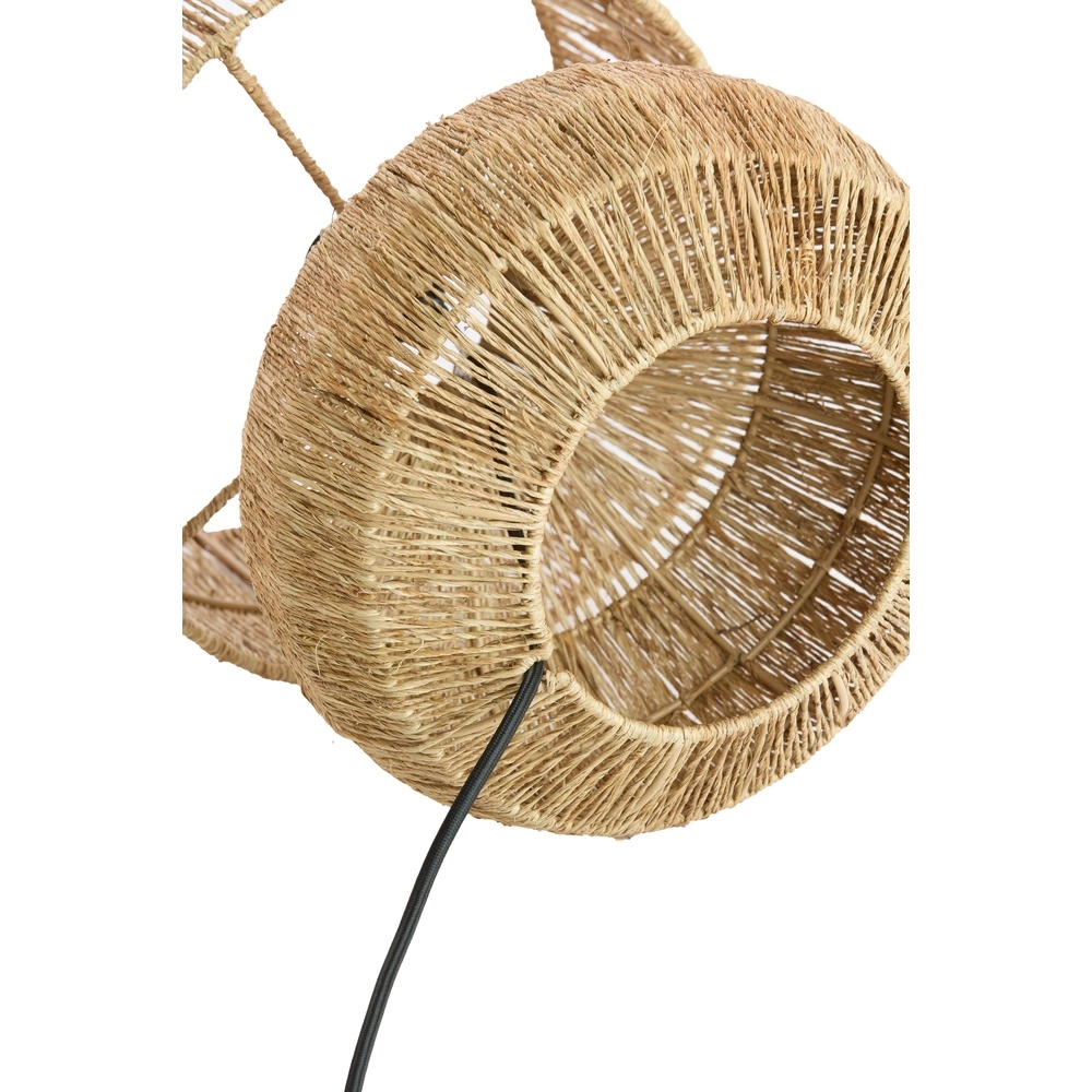 Jute schemerlamp Arova Ø 30cm kap Light & Living 8717807836719