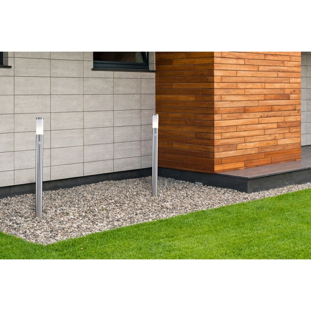 Padverlichting Boston RVS met sensor Globo 9007371118465
