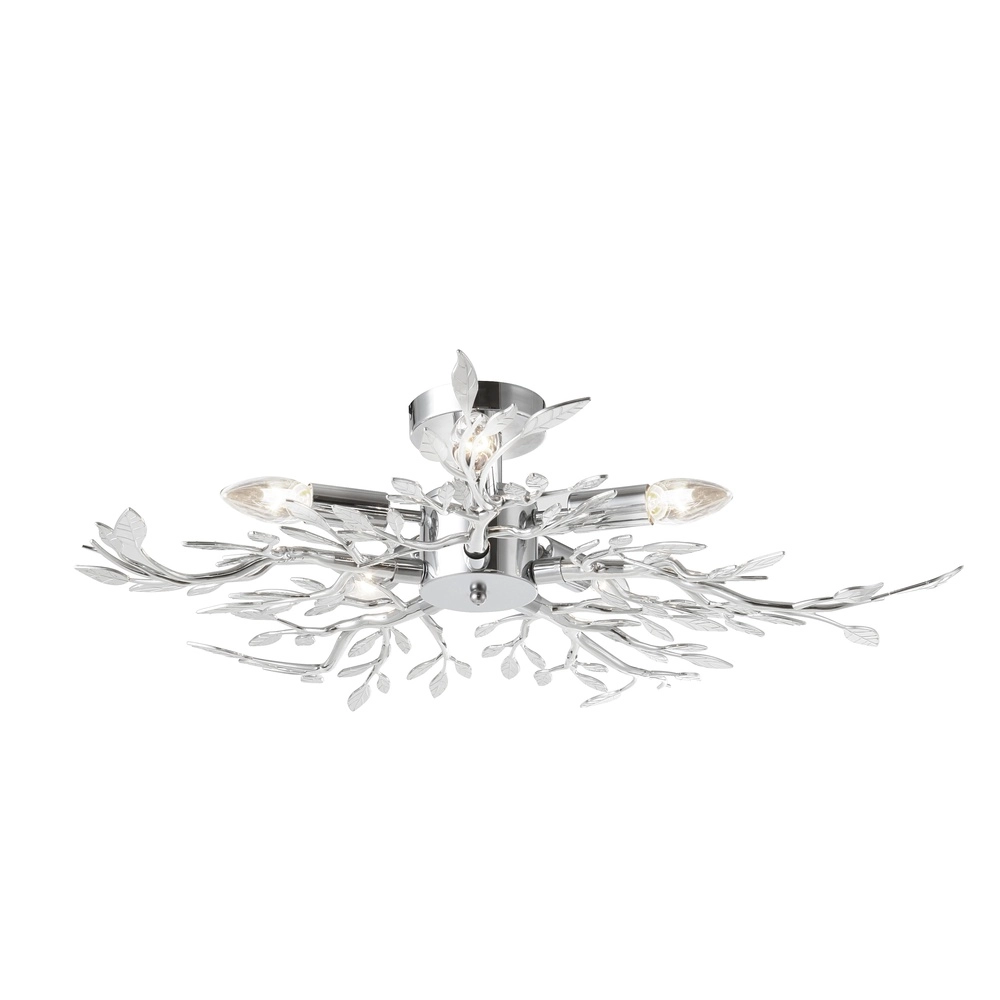 Plafondlamp Flash chroom Ø 71cm